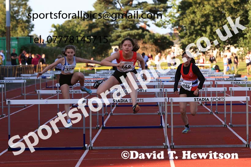 Hurdles, 2024 NEGP 6, Monkton Stadium,  Wednesday, August 14th.  Photo: David T. Hewitson/Sports for All Pics